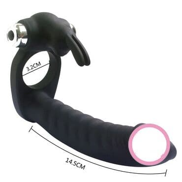 Вибронасадка на член для двойного проникновения Оригинальный