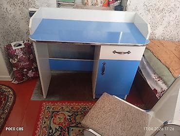 стол компьютерный купить: Комплект парты и стула, цвет - Белый — 3