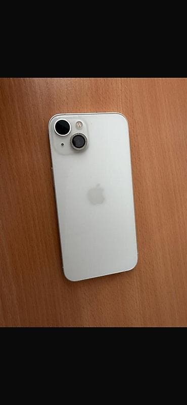 ноутбуки бу: IPhone 13, Б/у, 128 ГБ, Белый, Зарядное устройство, Защитное стекло, Чехол, 87 % — 3
