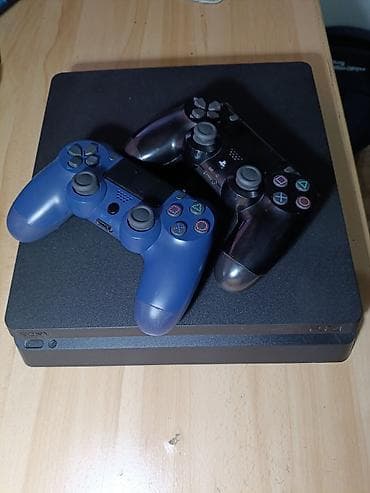 бу для дома: Playstation 4 slim (пс 4 Слим) 1000 ГБ (1 ТБ). 2 геймпада: 1 — 1