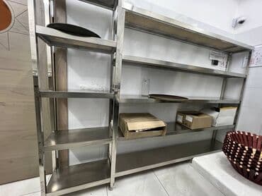 оборудование для кафе и ресторанов бу: Вытяжка промышленная, стол из нержавейки, мойка, котломойка, стеллаж — 10