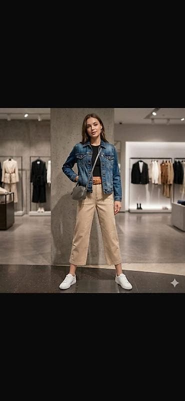 джинцовая куртка: Джинсовая куртка ZARA ОПТОМ - Бренд: ZARA (ярлык на внутренней — 1