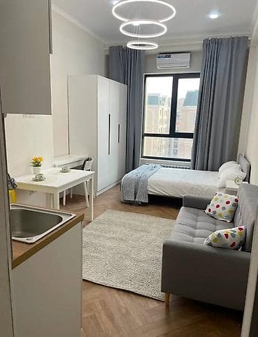 аренда квартиры в бишкеке на длительный срок: Студия, Без подселения, С мебелью полностью — 2