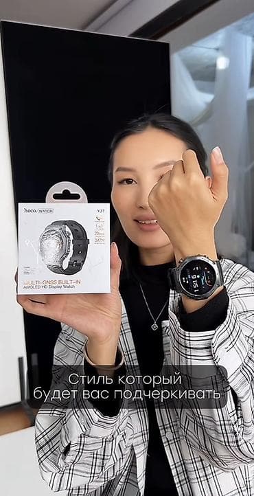 huawei смарт часы watch ultimate 2: Смарт-часы Hoco Watch Y37 - Яркий AMOLED HD-дисплей - Встроенный — 1