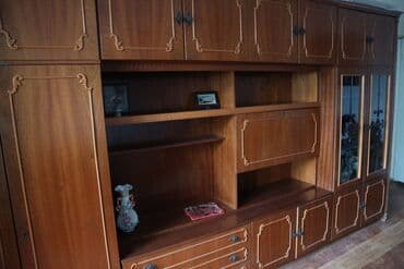 финская стенка: Гарнитур для зала, Б/у, Дерево, Самовывоз — 15