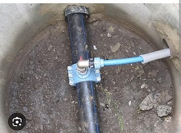 раскопка: Врезка в водопровод под давлением (трубы ПНД/чугун/сталь) — 1