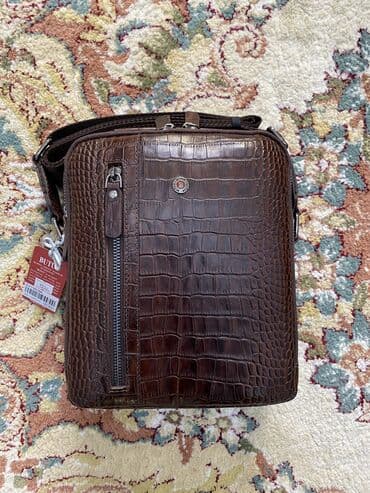 школьные рюкзаки бишкек: Барсетка, Butun, Материал: Натуральная кожа, Застежка на молнии, Множество карманов, Оригинал, Новый — 2