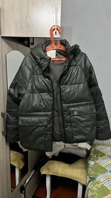 платье для беременных бишкек: Пуховик/куртка с капюшоном, цвет темно‑серо-зеленый (хаки). Утепленная — 1