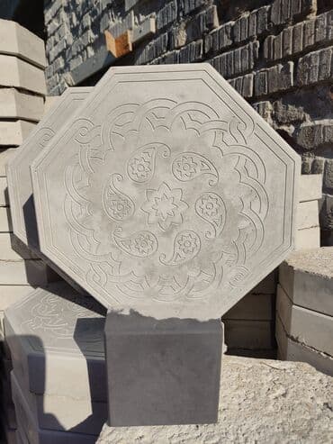 брусчатка бишкек дом брусчатки'' тротуарная плитка бордюры бишкек: Тротуарная плитка с геометрическим рисунком. Плитка имеет различные — 16