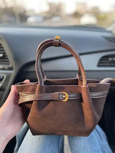 Сумки: Классическая сумка, Китай, Материал: Замша, Жёсткая конструкция, Женские, Новый — 5