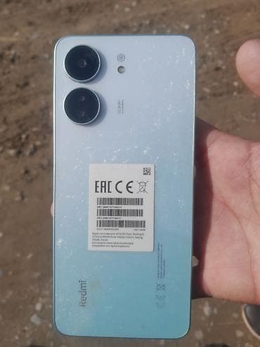 Redmi, Redmi 13C, Б/у, 128 ГБ, цвет - Голубой, 1 SIM