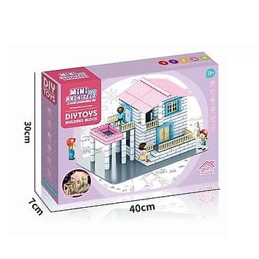 Балдар транспорту: Конструктор из кирпичиков «Вилла» Двухэтажный дом с балконом и — 2