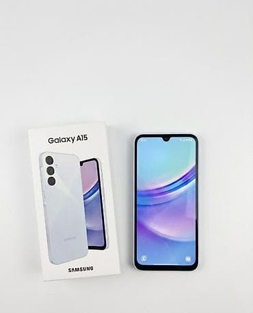 камера авто: Samsung Galaxy A15, Б/у, 128 ГБ, цвет - Голубой, 2 SIM — 2