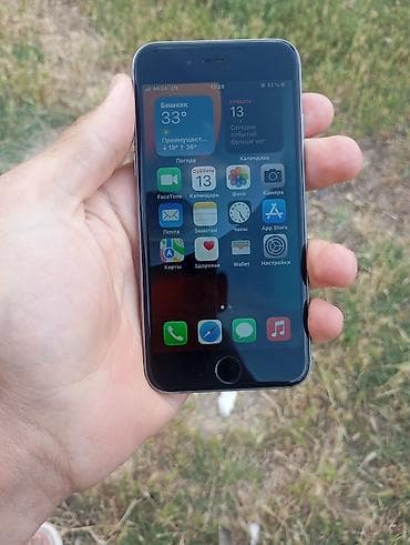 iphone телефоны: IPhone 6s, Серебристый — 3
