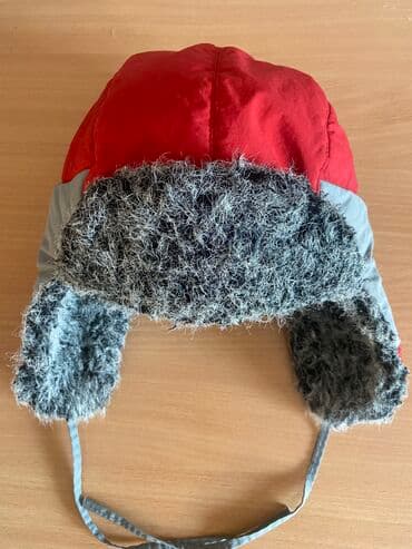 Детская зимняя шапка-ушанка на 6-8 лет