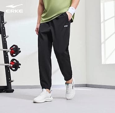 nike tech: Мужские спортивные брюки ERKE - Приятный к телу легкий материал — 1