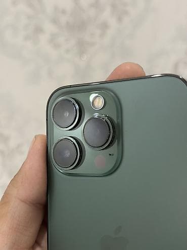бу телефон каракол: IPhone 13 Pro, Колдонулган, 128 ГБ, Alpine Green, Коргоочу айнек, Каптама, Куту, 92 % — 2