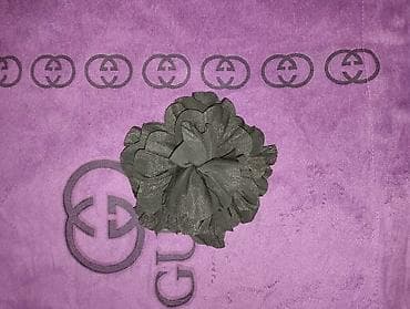 тунгуч 1: Текстильные броши-цветы ручной работы - Материал: атлас/сатин с — 9