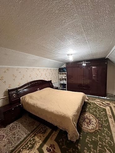 Уктоочу бөлмө гарнитуру, Эки кишилик керебет, МДФ, түсү - Күрөң