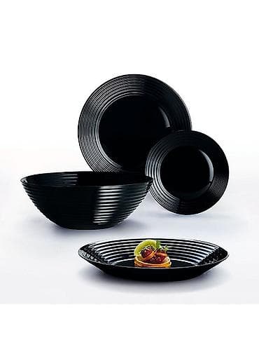 Наборы посуды: Столовый сервиз Luminarc Harena Black, предметов 32 и + 2 чайных — 2