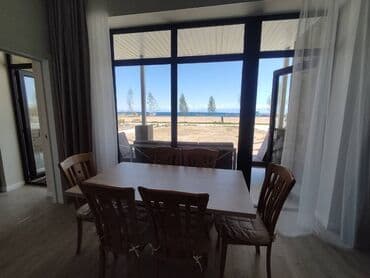 гостевой дом чолпон: 43 кв. м, 3 бөлмө, Жылуу пол, Евроремонт, Унаа токтотуучу жай — 3