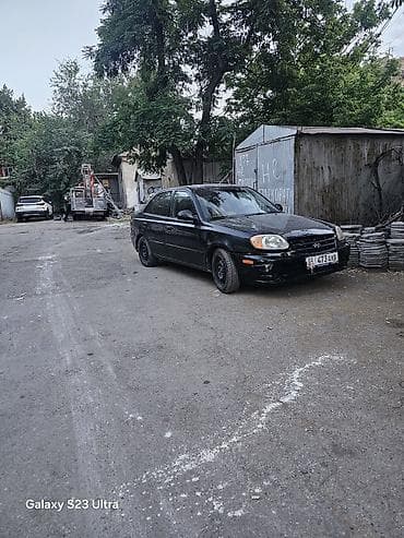 Hyundai Accent: 2003 г., 1.6 л, Автомат, Бензин, Седан