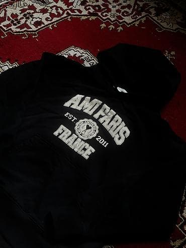костюм черный: Худи от Ami Paris France Размер: М,L ( до 180 ) Цвет: черный — 2