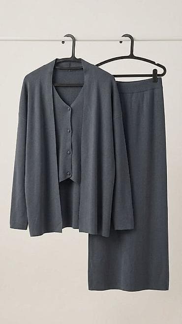 pull bear: Костюм с юбкой, Модель юбки: Прямая, Миди, Топ, Стандарт — 2