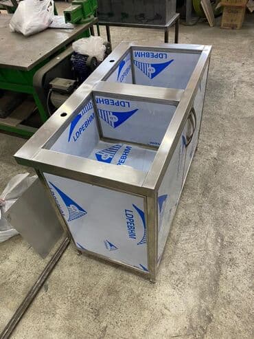 оборудование для общепита: Ванна моечная, мойка, стол из нержавейки, стол нейтральный, стеллажи — 20