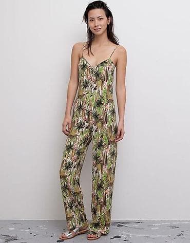 комбинезон gap: Комбинезон женский, летний pull and bear - Фасон: длинный комбинезон — 1