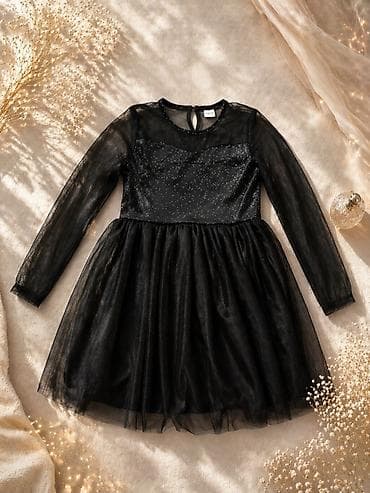 детский карсет: Детское платье, цвет - Черный, Б/у — 1