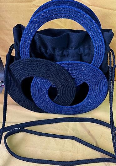 Классические сумки: Вязаные сумки-тоут ручной работы - Материал: прочный шнур/трикотажная — 6