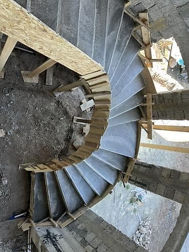 калисо бетон: Бетонная лестница Для дома, Форма лестницы: Винтовая — 4