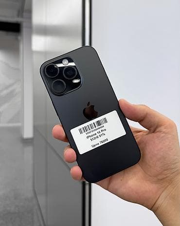 IPhone 16 Pro, Б/у, 512 ГБ, Black Titanium, Защитное стекло, Чехол, В рассрочку, 91 %