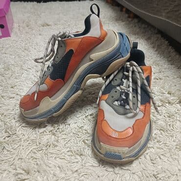 nike react: Кроссовки, 38, Balenciaga, Б/у, цвет - Оранжевый, Платная доставка, Самовывоз — 2