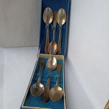 стоимость фарфоровых статуэток: НОВЫЙ НАБОР: МЕЛЬХИОРОВЫЕ ЧАЙНЫЕ ЛОЖКИ В ПОДАРОЧНОЙ КОРОБКЕ С — 4