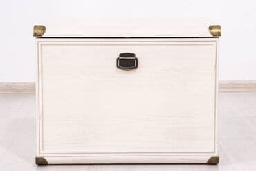 обувная полка с пуфиком: Тумба для обуви 1Д (Magellan 1D), коллекции Магеллан, Сосна Винтаж — 2