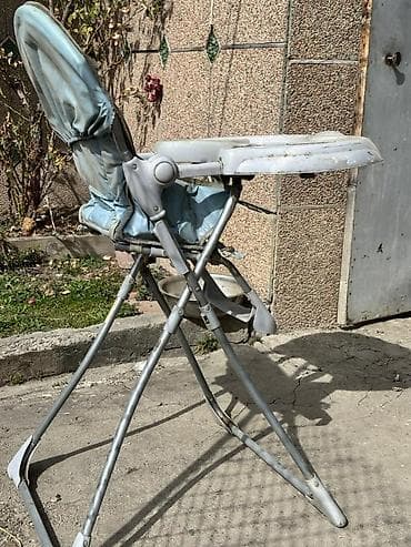 Балдар электр унаалары: Тамактандыруучу отургуч, Башка бренд, Металл, Отургучтун башка түрү, түсү - Көгүлтүр — 2