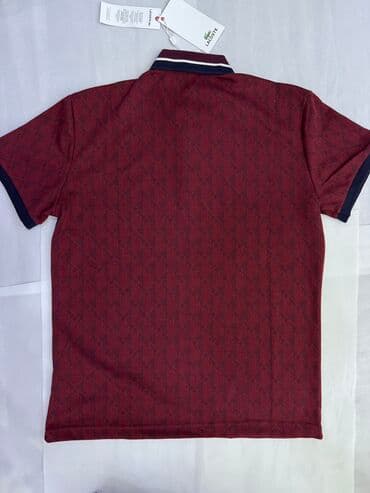 брендовые мужские спортивные костюмы из турции: Мужской спортивный костюм, S, M, L, Lacoste, Новый, цвет - Красный, Самовывоз — 4