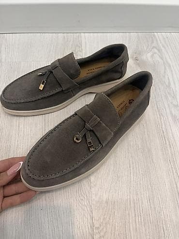 Мокасины и лоферы: Замшевые лоферы женские!! - Материал верха: мягкая замша. - Цвет — 2