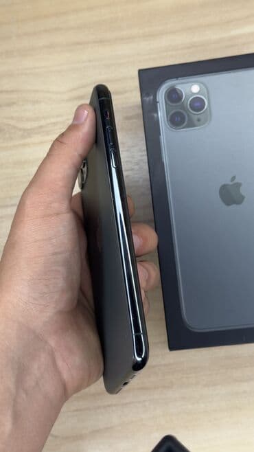 Уюлдук телефондор жана аксессуарлар: IPhone 11 Pro Max, Колдонулган, 64 ГБ, Matte Midnight Green, Куту, 70 % — 3