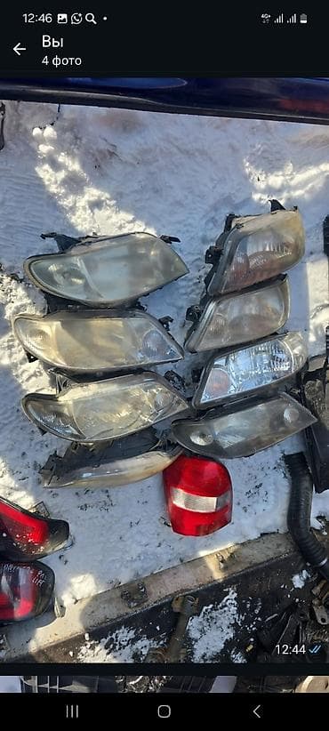 зеркала парикмахерские: Комплект передних фар Mazda 2003 г., Б/у, Оригинал, Германия — 1