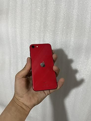 iphone 13 min: IPhone SE 2020, Б/у, 64 ГБ, Красный, Защитное стекло, Чехол, 77 % — 1