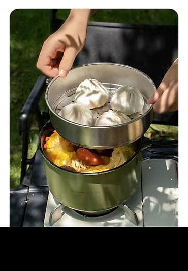 столы для кемпинга: Кемпинговый набор посуды 4-в-1, оливковый цвет Состав набора: - — 4