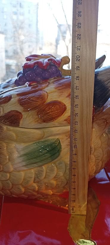 утки лалафанфан: Керамическая конфетница, фруктовнтца в виде утки-мандаринки с крышкой — 6