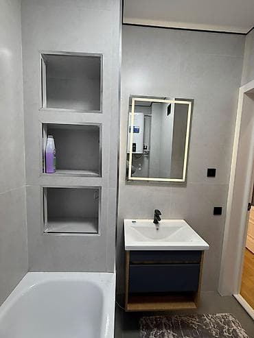 мкр улан: 1 комната, 42 м², Элитка, 4 этаж, Дизайнерский ремонт — 8