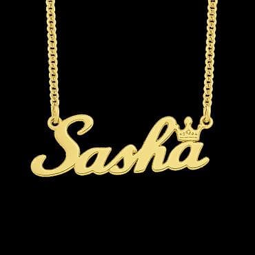 sasha: Кулон, Проба 585, Без вставки, Буквы и инициалы — 1