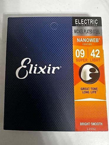 струны нейлоновые: Струны для электрогитары Elixir Nanoweb Nickel Plated Steel 09–42 — 1