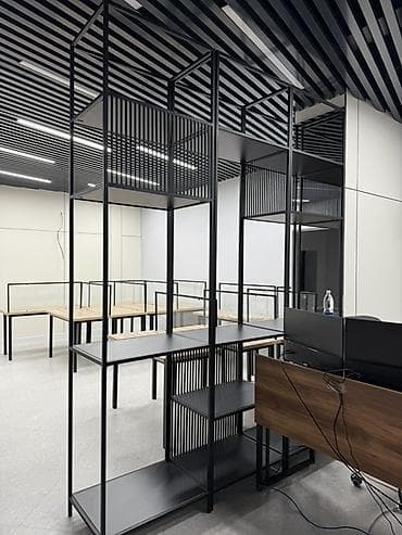 Офисные стеллажи: Офисный стеллаж, Железо, цвет - Черный — 3