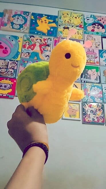 детские машинки на пульте управления: Мягкие игрушки-герои, набор: - Зеленая лягушка с выпуклыми глазками — 3